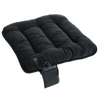Prenosný vyhrievací vankúš na sedenie, čierny