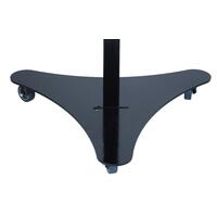 Germicídny žiarič UNIZDRAV uzavretý mobilný – čierne vyhotovenie - MIERNE ODRETÁ HRANA NA ŽIARIČI