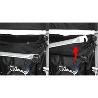 Polohovateľný invalidný vozík