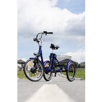 Trojkolesový elektrický bicykel Tornádo ZTECH, modrý