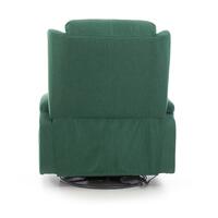 Relaxačné polohovacie kreslo, smaragdovo-zelená látka - MIERNE NATRHNUTÁ ZAKLADŇA