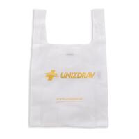 Skladacia nákupná taška UNIZDRAV, biela