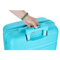 Cestovný kufor, tyrkysový