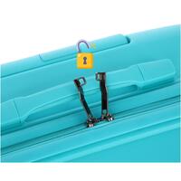 Cestovný kufor, tyrkysový