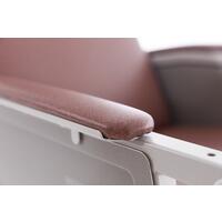 Seniorské kreslo, tehlovohnedé