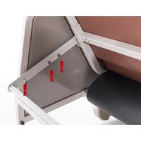 Seniorské kreslo, tehlovohnedé