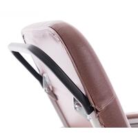 Seniorské kreslo, tehlovohnedé