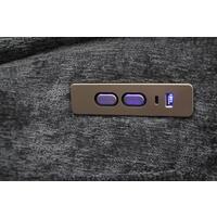 Štýlové relaxačné polohovacie kreslo TRENDY, antracitové