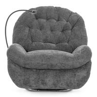 Štýlové relaxačné polohovacie kreslo TRENDY, antracitové