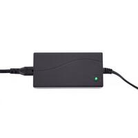 Relaxačné polohovacie kreslo COMFORT s funkciou masáže a výhrevu, antracitová látka