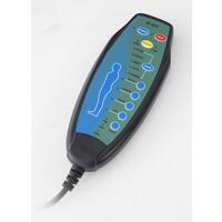 Masážne polohovacie kreslo s vyklápaním COMFORT+, antracitová látka