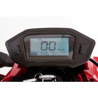 Elektrická motorka e-Flex, červená - PRASKLINA NA PLASTE V PREDNEJ ČASTI