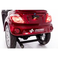 Elektrický dvojmiestny skúter CHAMPION DUO pre seniorov a imobilných – výkonný 1000 W motor - MIERNE ŠKRABANCE NA ZADNOM NÁRAZNÍKU