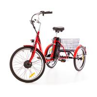 Trojkolesový elektrický bicykel Tornádo ZTECH, červený
