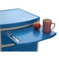 Nočný stolík MEDIK plast, modrý - MIERNE ŠKRABANCE