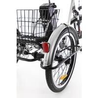 Trojkolesový elektrický bicykel Tornádo ZTECH, strieborný