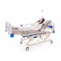 Elektrická  polohovacia posteľ s matracom Multibed - ŠKRABANCE, MIERNE ZNEČISTENÝ MATRAC, ŠPINAVÉ KOLIESKA