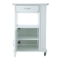 Nočný stolík UNIZDRAV, biely - POŠKODENÝ ĽAVÝ SPOPDNÝ ROH