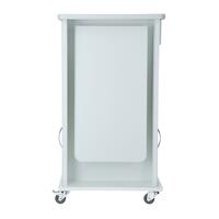 Nočný stolík UNIZDRAV, biely - POŠKODENÝ ĽAVÝ SPOPDNÝ ROH