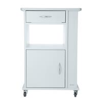 Nočný stolík UNIZDRAV, biely - POŠKODENÝ ĽAVÝ SPOPDNÝ ROH