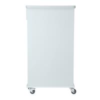 Nočný stolík UNIZDRAV, biely - POŠKODENÝ ĽAVÝ SPOPDNÝ ROH