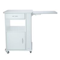 Nočný stolík UNIZDRAV, biely - POŠKODENÝ ĽAVÝ SPOPDNÝ ROH