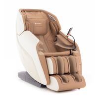 Masážne elektrické kreslo RelaxPro 3D MASSAGER, bielo-hnedé - ŠKRANBANCE V DOLNOM ĽAVOM ROHU