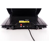 Masážne elektrické kreslo LUX 4D MASSAGER, čiernozlaté - VÝSTAVNÝ KUS, MIERNE ŠKRABANCE