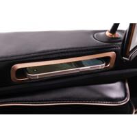 Masážne elektrické kreslo LUX 4D MASSAGER, čiernozlaté - VÝSTAVNÝ KUS, MIERNE ŠKRABANCE