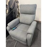 Relaxačné polohovacie kreslo COMFORT, antracitová látka - VÝSTAVNÝ KUS