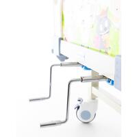 Detská mechanická polohovacia posteľ s matracom UNIZDRAV