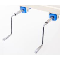 Mechanická polohovacia posteľ UNIZDRAV - ŠKRABANCE NA KONŠTRUKCIÍ, ČELÁCH A HRAZDE