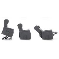 Masážne polohovacie kreslo s vyklápaním COMFORT+, antracitová látka - BEZ PÔVODNÉHO OBALU