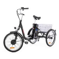 Trojkolesový elektrický bicykel Tornádo ZTECH, čierny - ŠKRABANCE NA BLATNÍKU