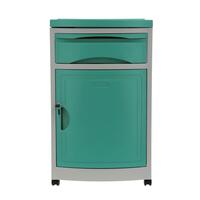 Nočný stolík MEDIK plast, mentolový - BEZ KĽÚČOV