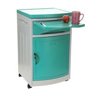 Nočný stolík MEDIK plast, mentolový - BEZ KĽÚČOV