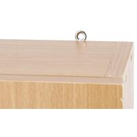 Nástenná hnedá drevená lekárnička – BEZ NÁPLNE