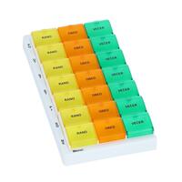 Farebný dávkovač liekov – týždenný, T03