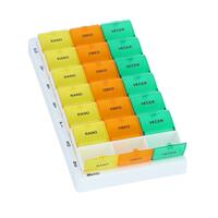 Farebný dávkovač liekov – týždenný, T03