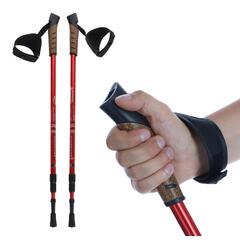 Trekingové palice, červené