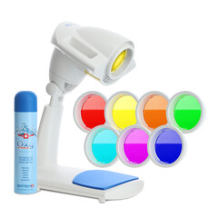 Biolampa Bioptron Pro 1 stolový + kolorterapia + Oxy sprej