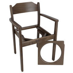 Náhradný plast na Drevené WC kreslo KTD99