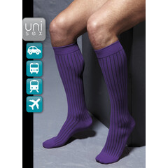 Cestovné lýtkové pančuchy - fialové - RELAX Travel