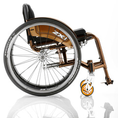 Ultraľahký aktívny invalidný vozík ZX1 model 1.360