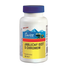 Swiss Jablčný ocot s chrómom 90 tabliet