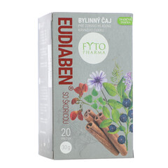 Fytopharma Eudiaben bylinný čaj so škoricou, 20x 1,5 g