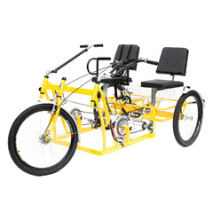 Špeciálny rehabilitačný bicykel pre dvoch