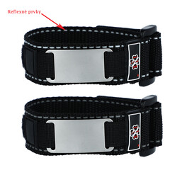 Náramok na suchý zips - S prázdnou známkou čierny