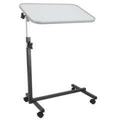 Lôžkový stolík k posteli bielosivý