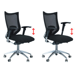 Ergonomická stolička Office, čierna